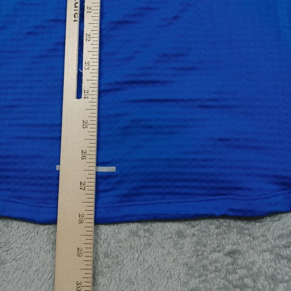Nike Sweater Mens Large Blue 1/4 Zip Therma Fit Lightweight Activewear Casual‎